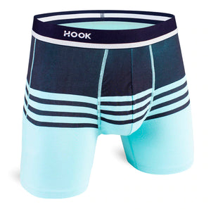 Boxer Hook Freedom Turquoise Stripes