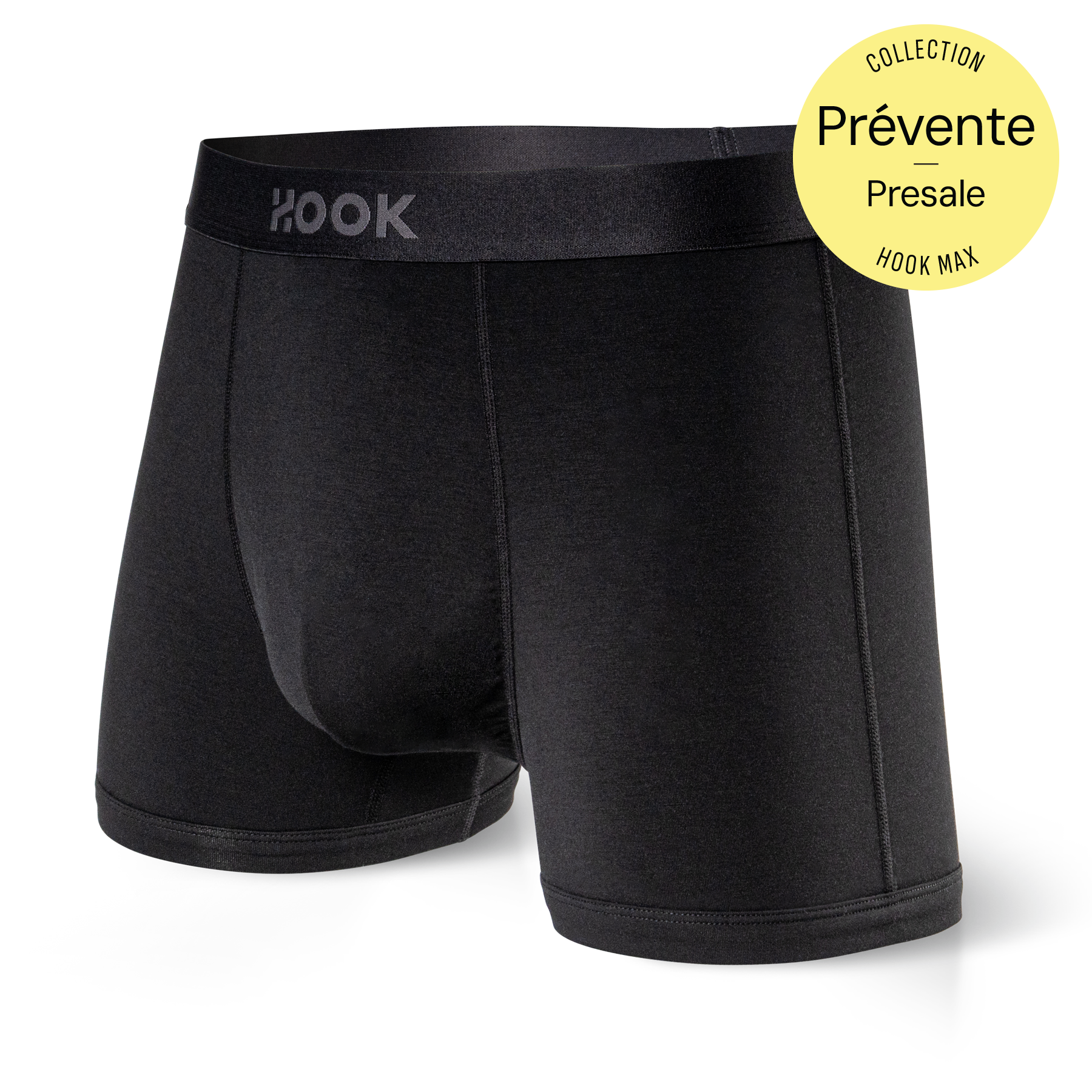 Boxer court Max – 3,5 po : Noir Carbone