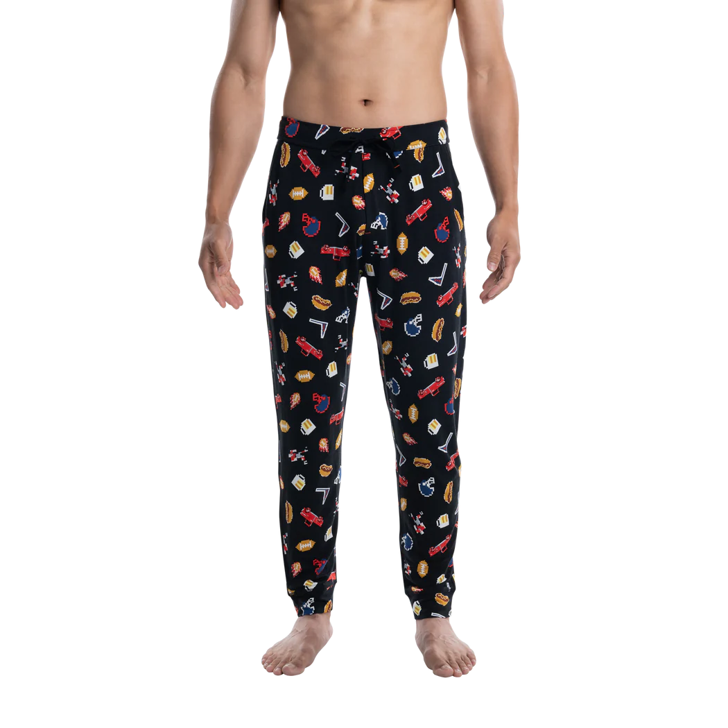 Pantalon Pyjama Saxx Snooze FOOTBALL GAMER- BLACK