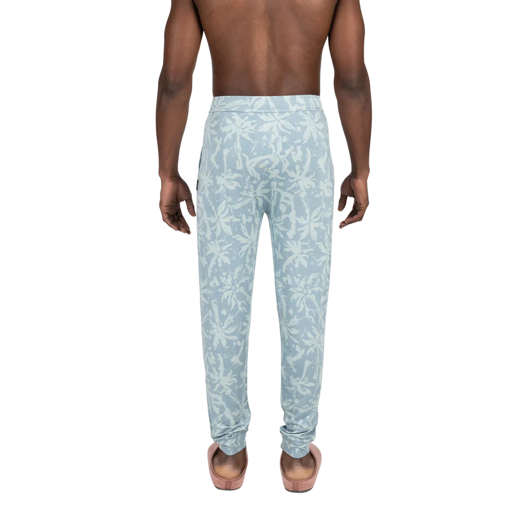 Pantalon Pyjama Saxx Snooze SPLASH PALMS- DESERT BLUE