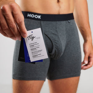 Fly Boxer Brief : Charcoal