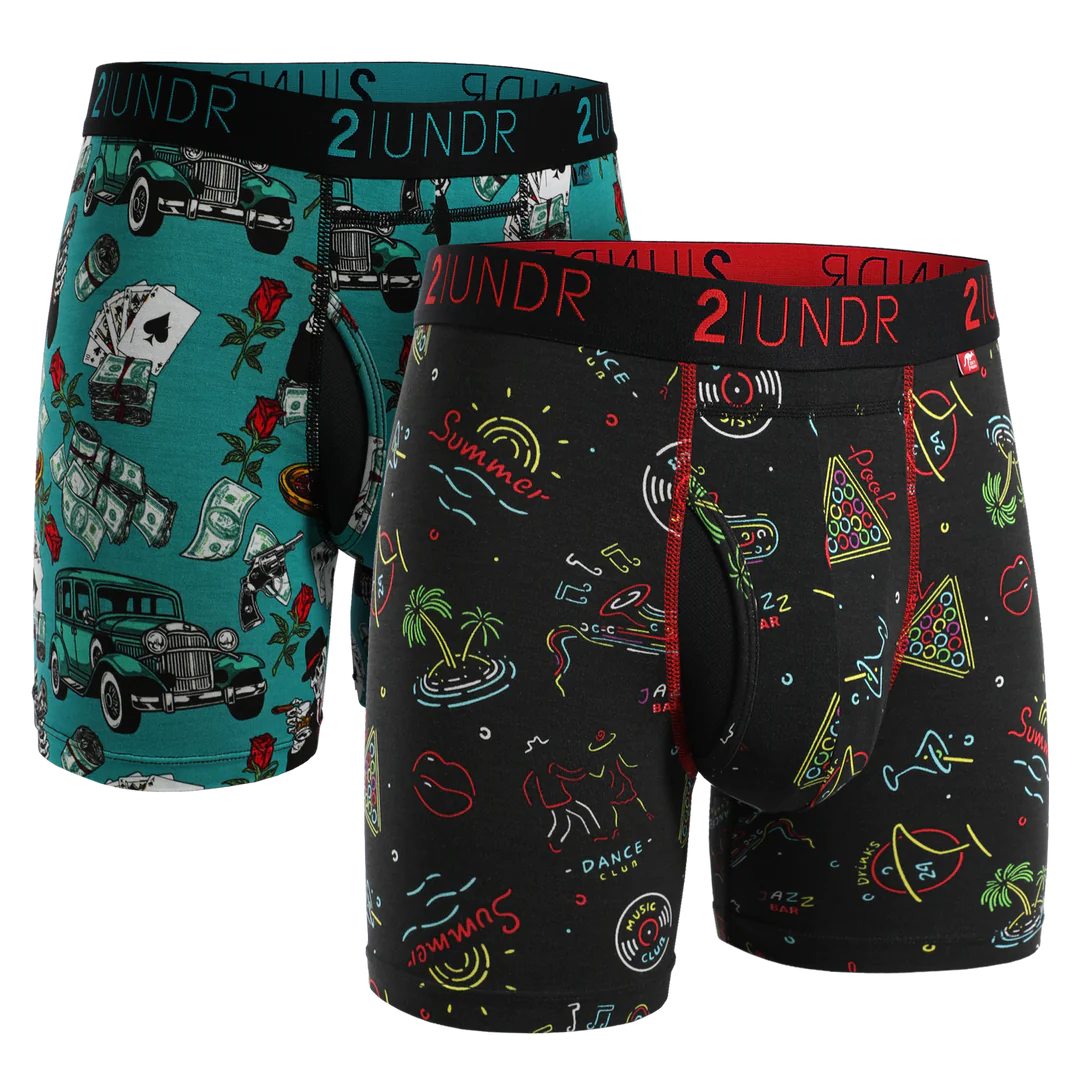 Pack de 2 boxers sélectionnés 2Undr Swing Shift  Mobsters / Vegas