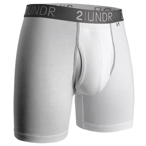 2Undr - Swing Shift Boxer Brief : White/Grey