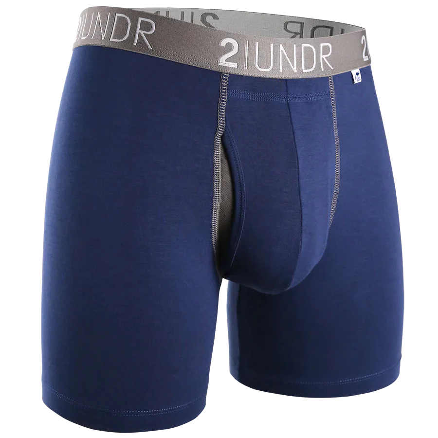 Boxer 2Undr Swing Shift Navy/Grey