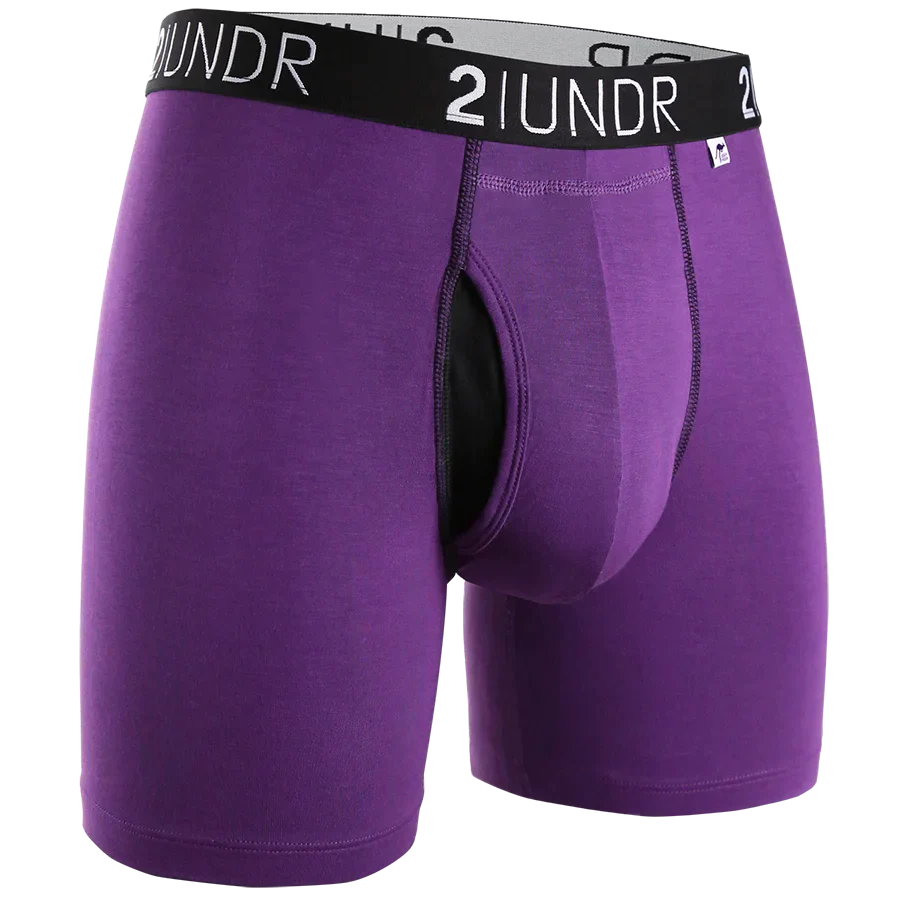 2Undr - Swing Shift Boxer Brief : Purple