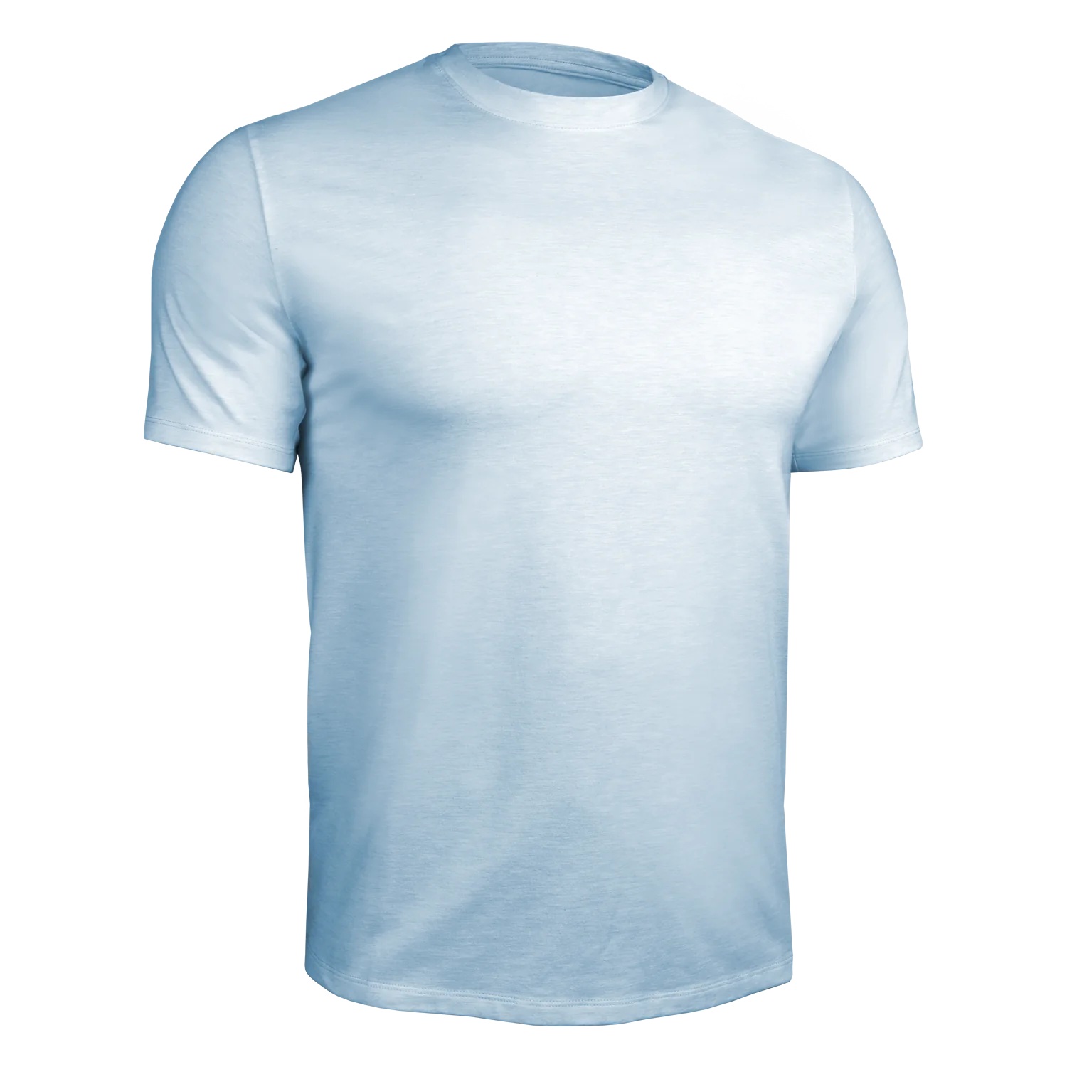 T-Shirt Crew Luxury Heathered Light Blue