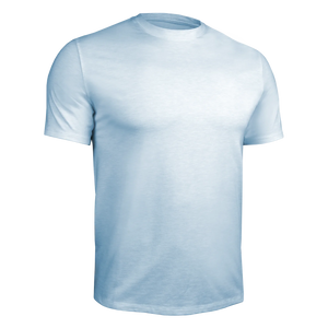 T-Shirt Crew Luxury Heathered Light Blue