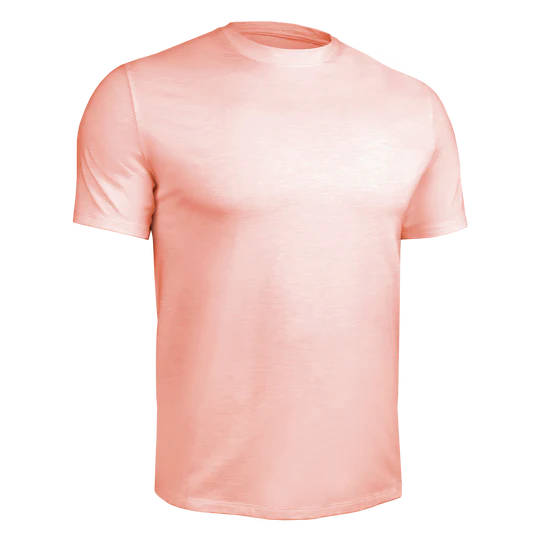 T-Shirt Crew Luxury Heathered Salmon