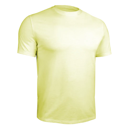 T-Shirt Crew Luxury Heathered Light Yellow