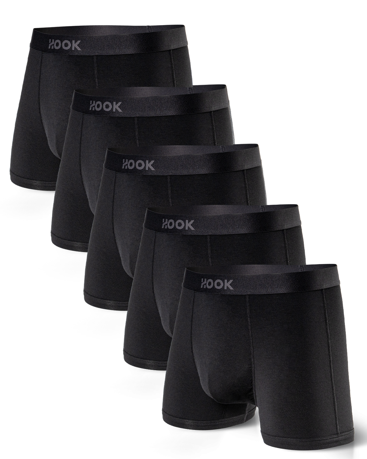 5 boxers courts Max : Noir