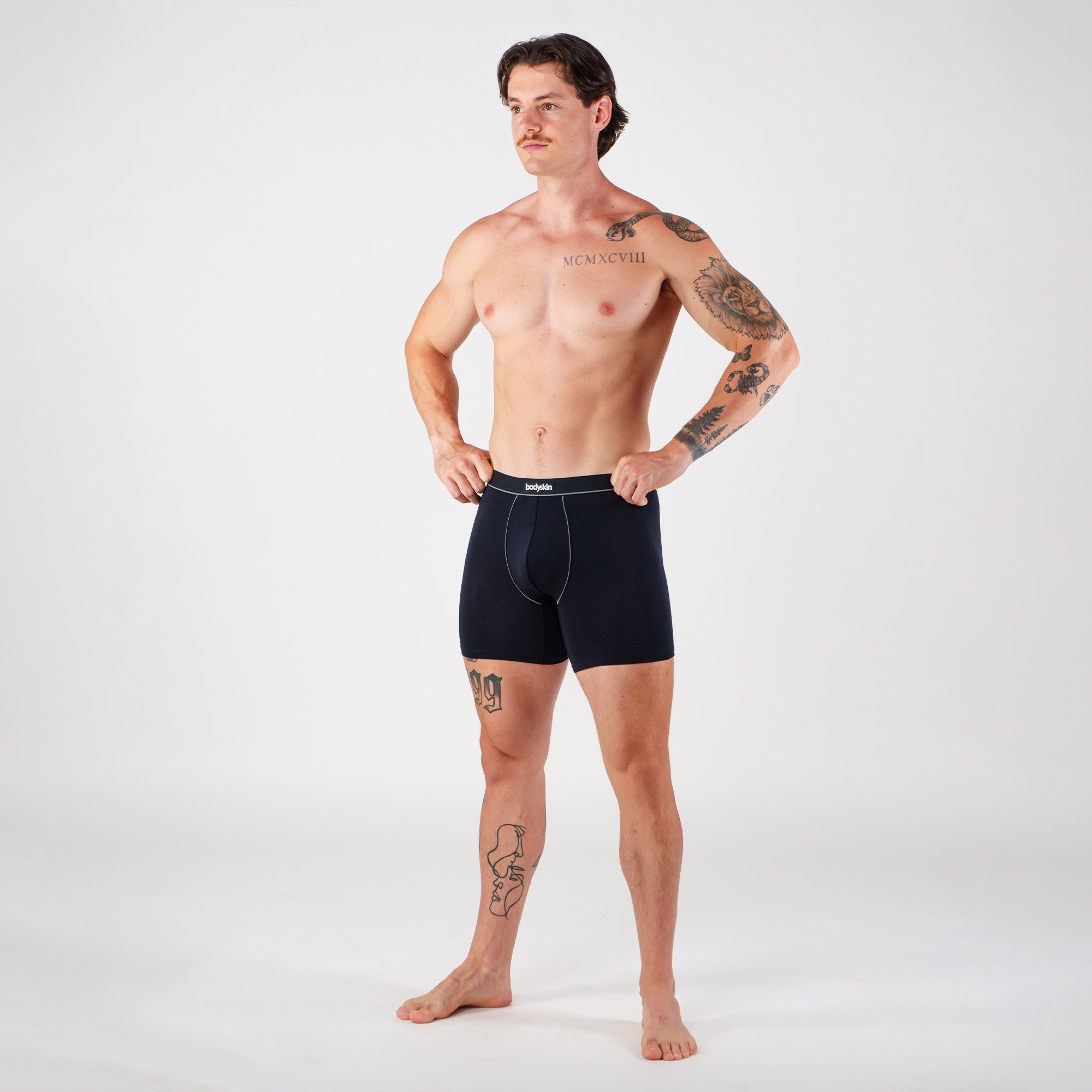 Skin Boxer Boxer Daily Black & Charcoal | Bodyskin – Mesbobettes
