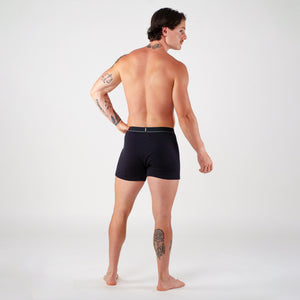 Boxer lousse Daily : Noir & charcoal