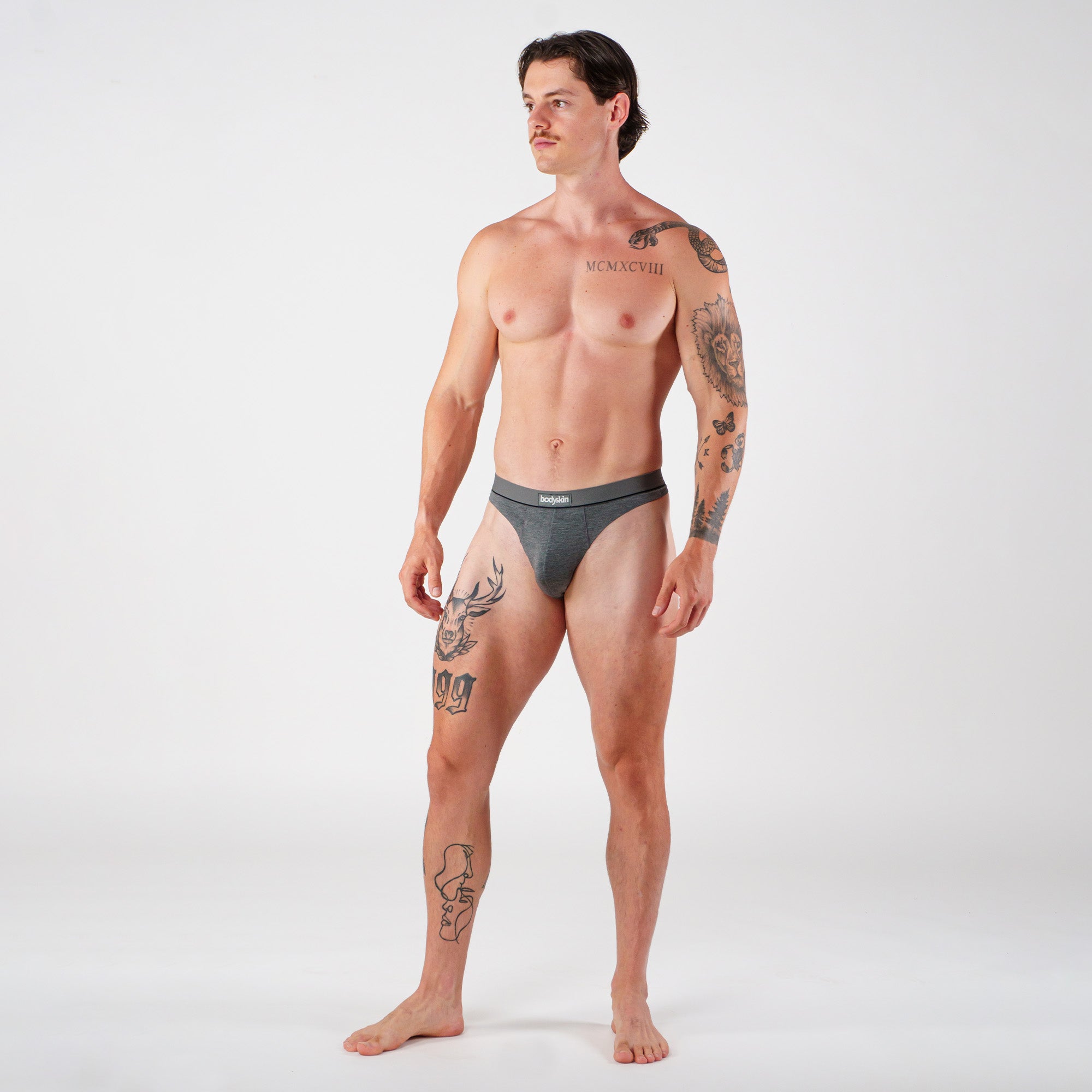 3 strings Daily : Gris mix, noir et charocal et bordeaux