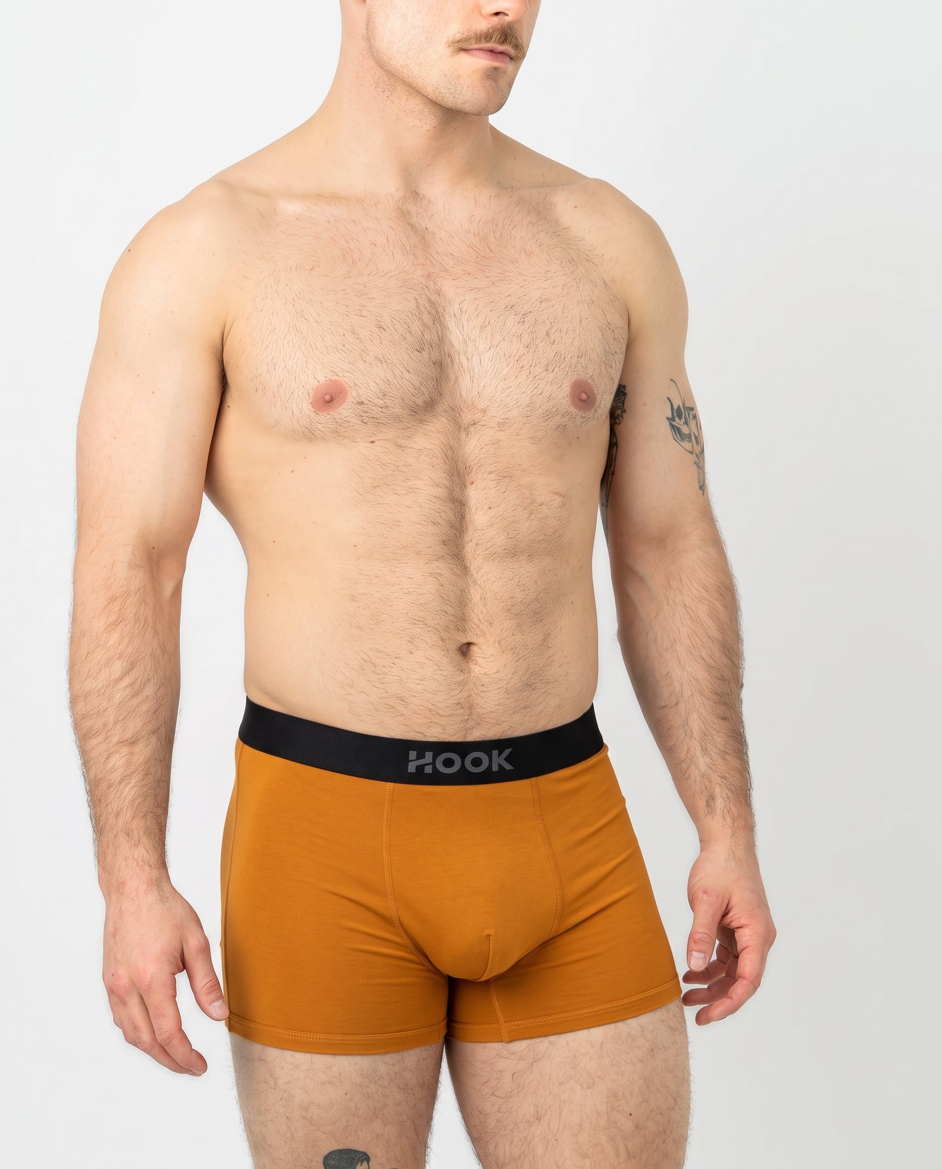 Boxer court Max – 3,5 po : Ocre brulé