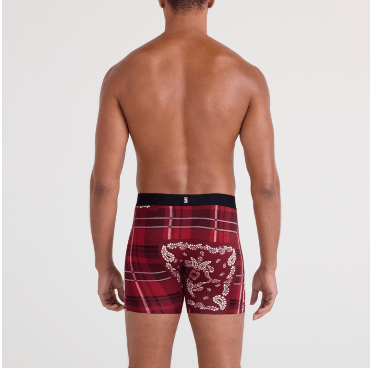 Droptemp Cooling Cotton Boxer Shorts PAISLEY-RED
