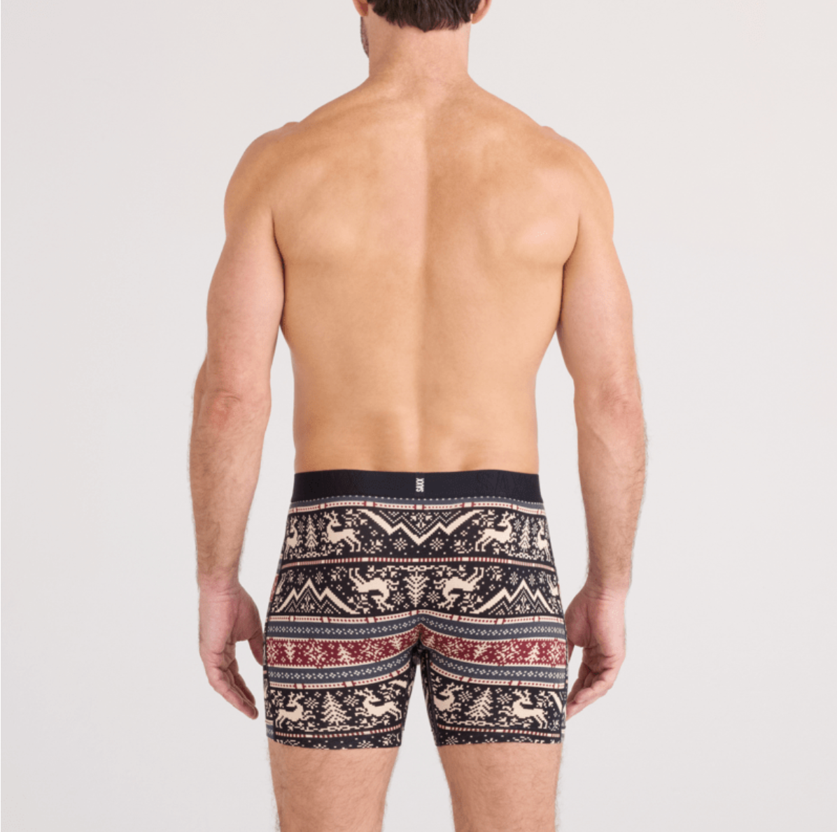 Pack de 2 boxers Droptemp Coton CARIBOU/NOIR