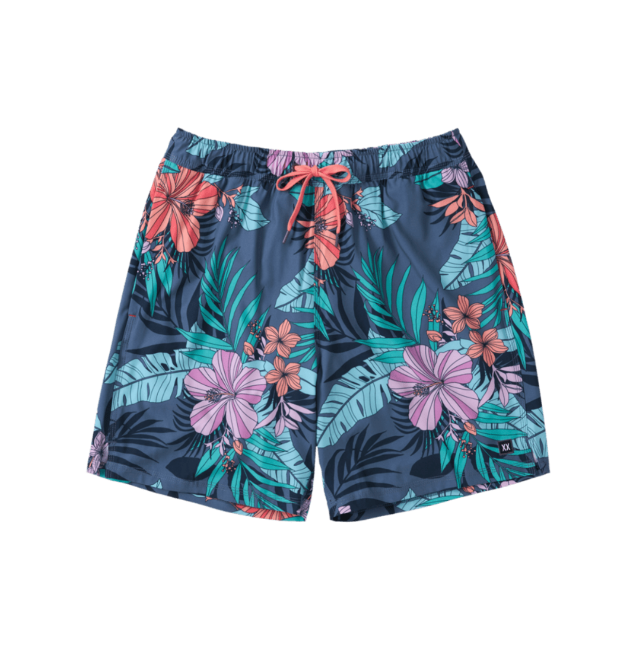 Oh Buoy 2in1 VOLLEY 7" HIBISCUS-INDIGO JUNGLE Swimsuit