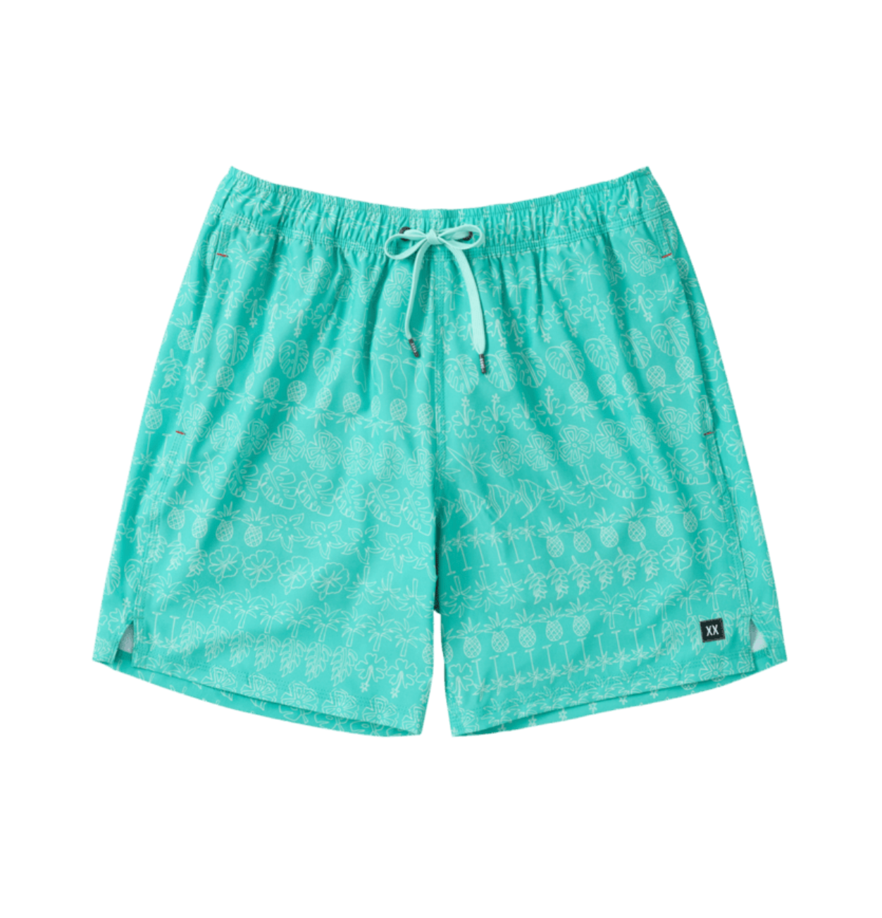 Oh Buoy 2-in-1 VOLLEY 7" Swimsuit ISLANDS ALIGNMENT-BLUE SURF