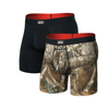Pack of 2 Multi Sport Mesh Boxer Shorts with REALTREE EDGE/BLACK