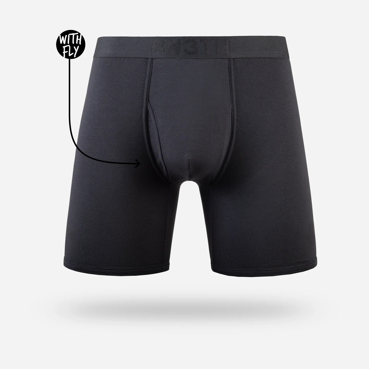Bn3th - Cassic Boxer Brief w/ Fly : Black 