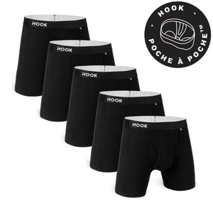 Fly Boxer Brief : Black 5 Pack