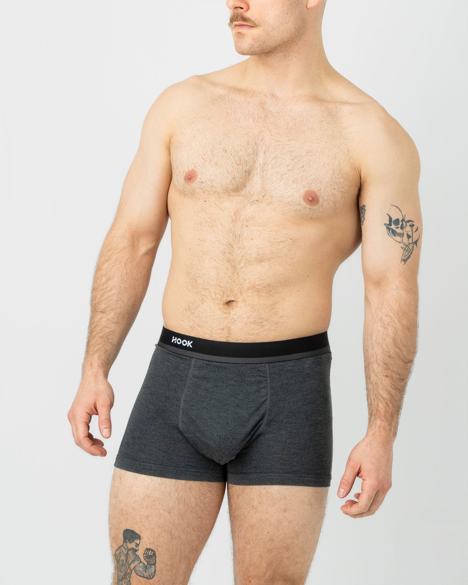 Boxer court Max+ – 3,5 po : Charcoal