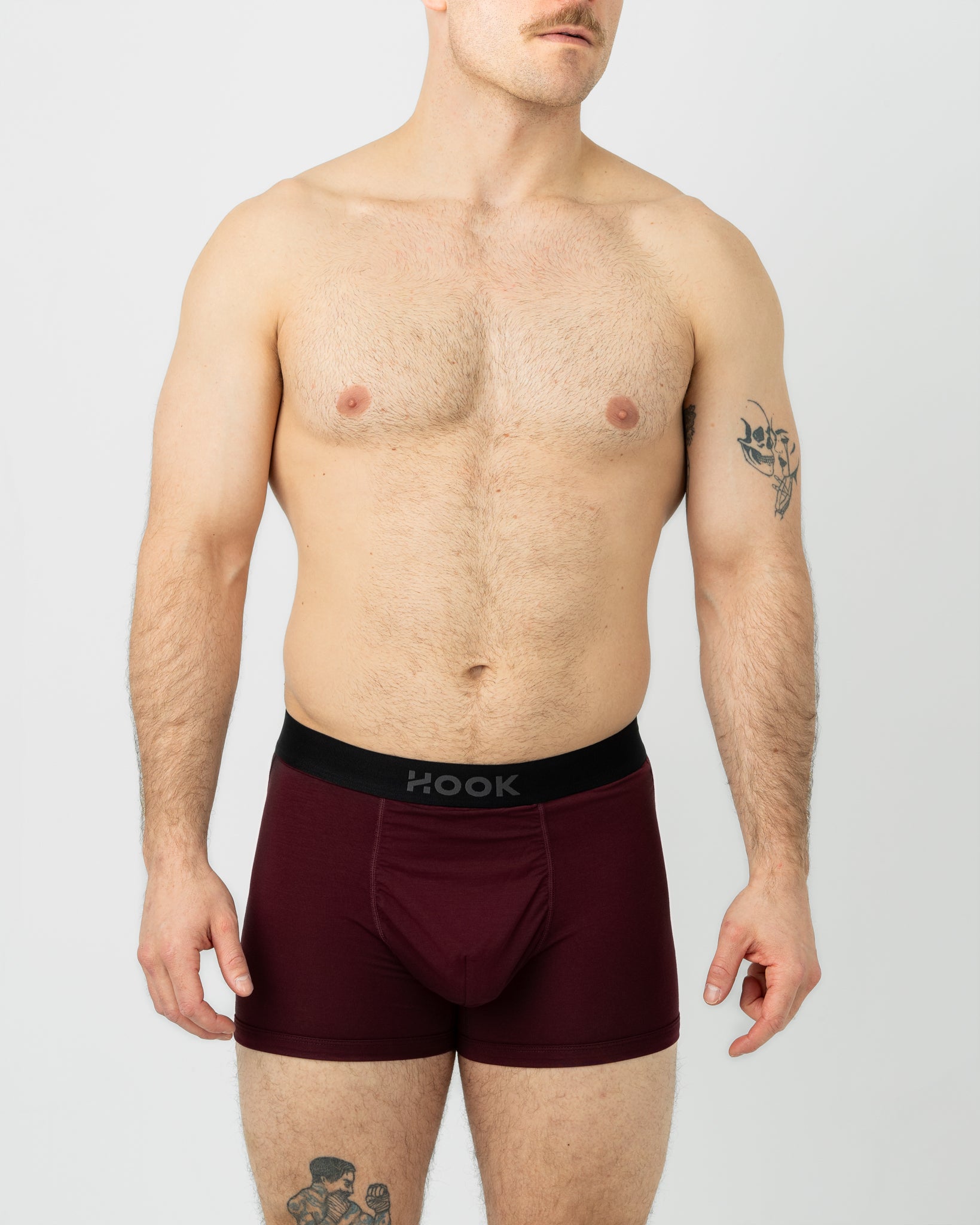 Boxer court Max – 3,5 po : Aubergine