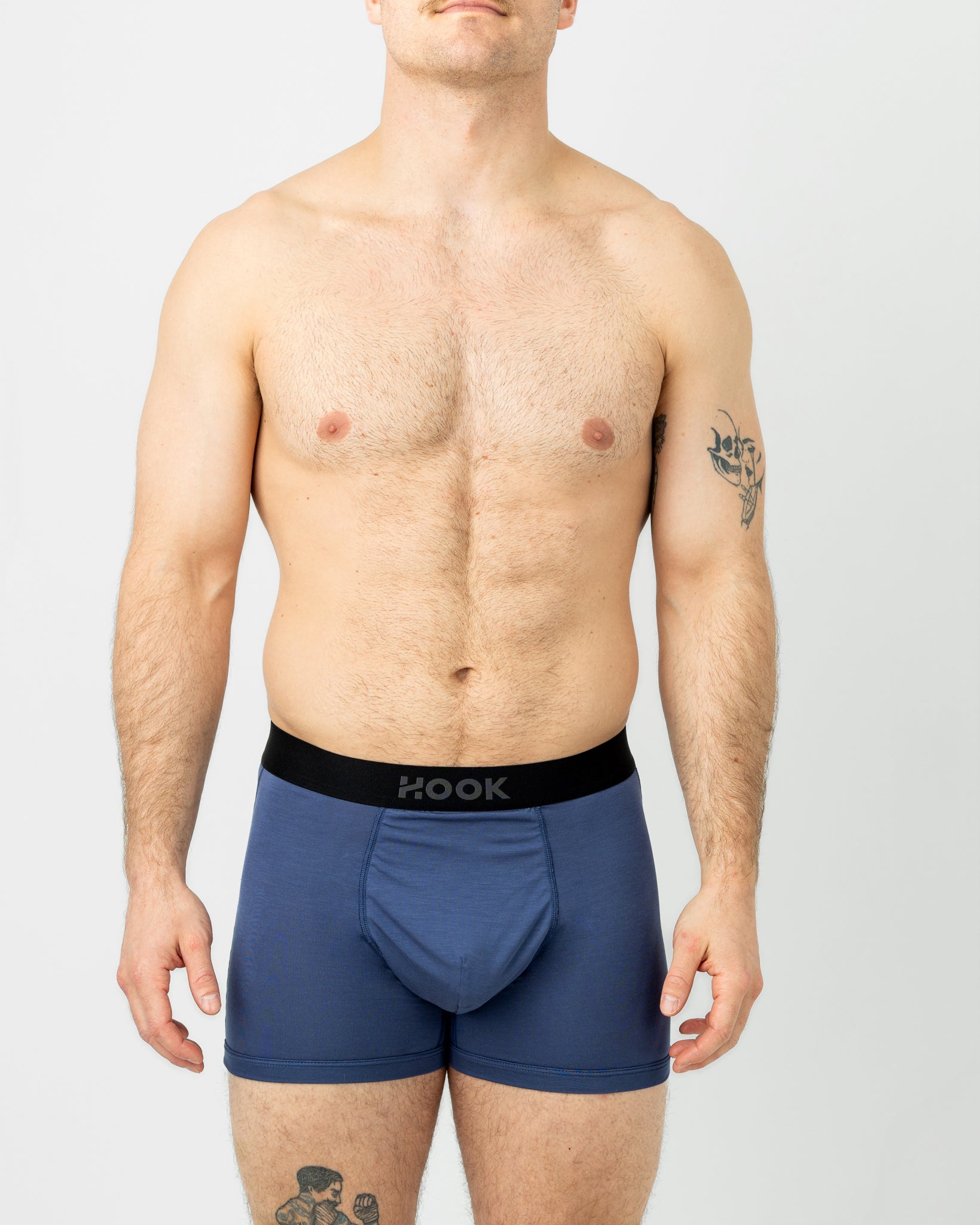 Boxer court Max – 3,5 po : Bleu