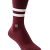 Hook - Crew Sock : Burgundy mixed
