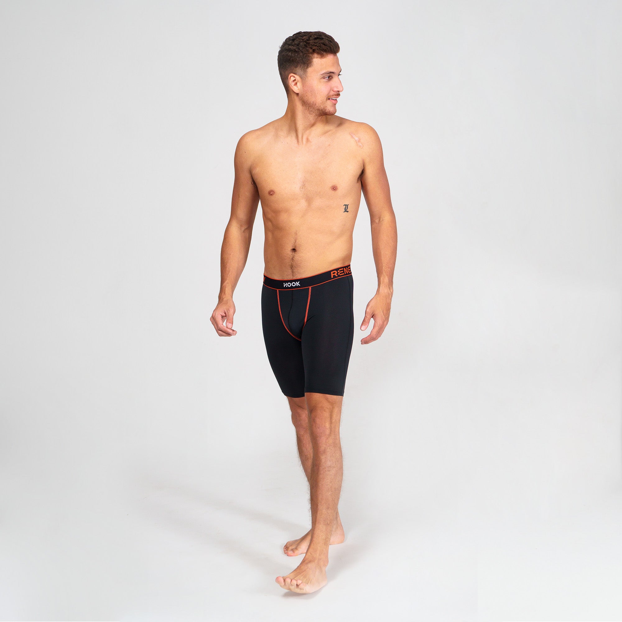 Hook Renew 23 Long Boxer Black &amp; Red