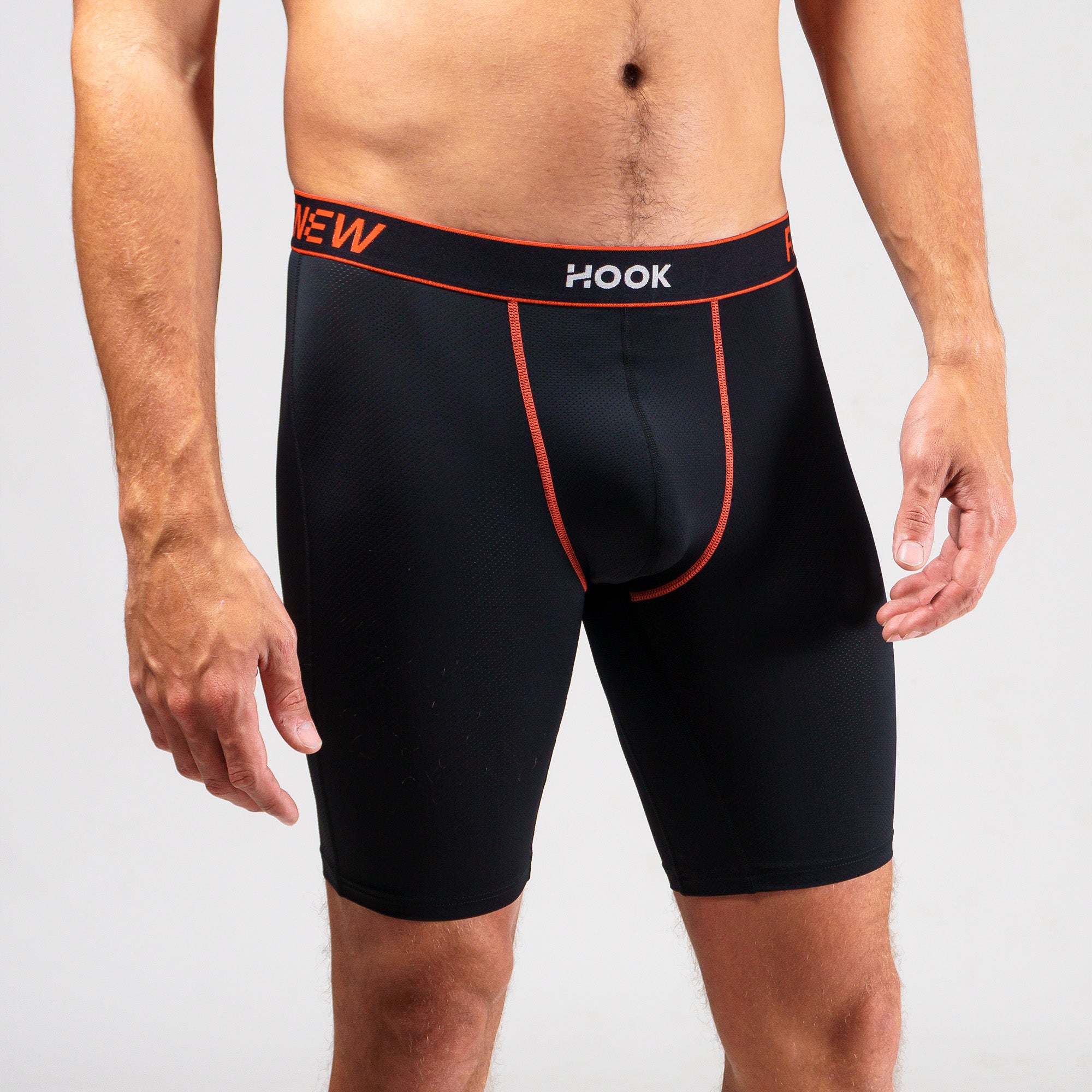 Hook Renew 23 Long Boxer Black &amp; Red