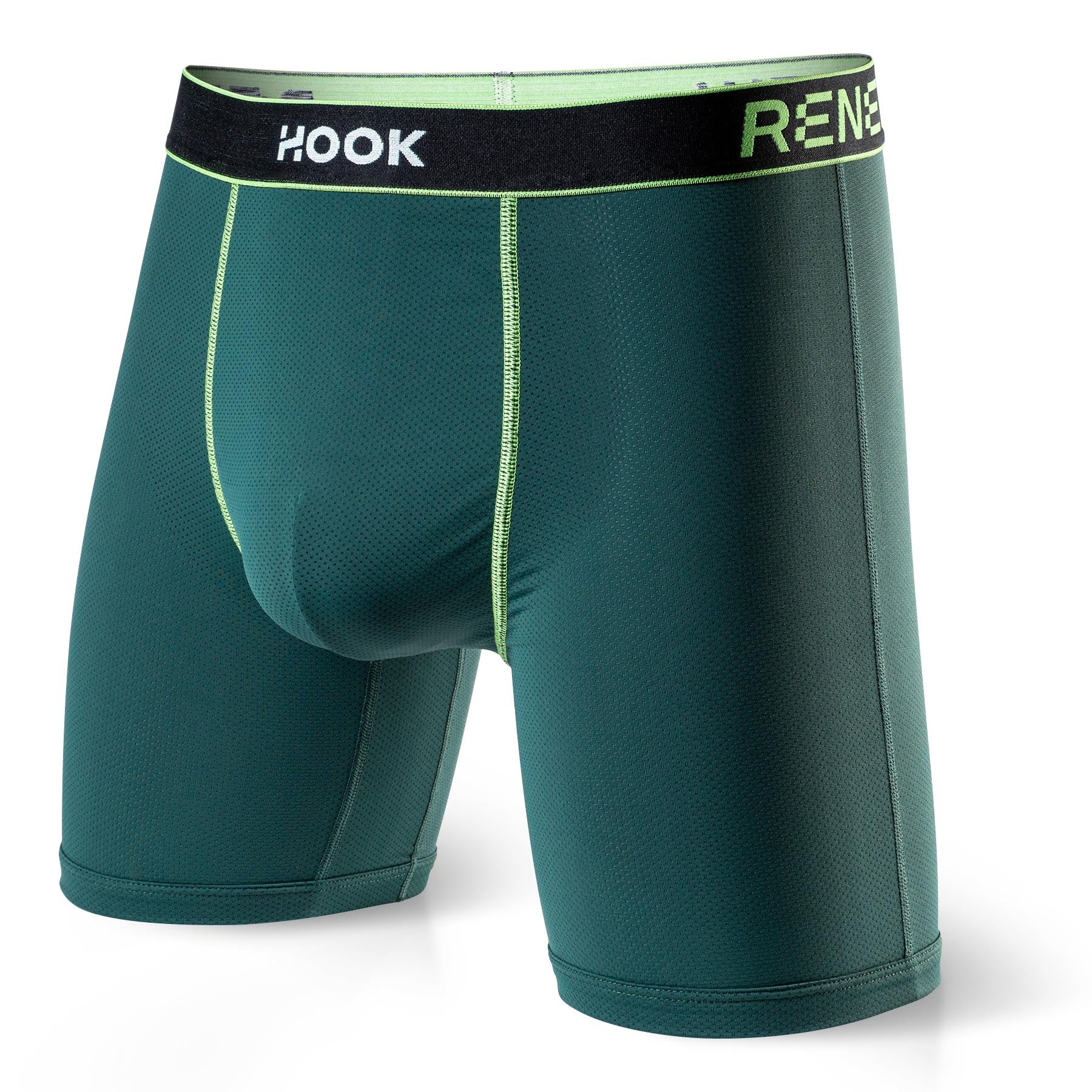 3 Renew boxers: Semi-compression black, lime and red