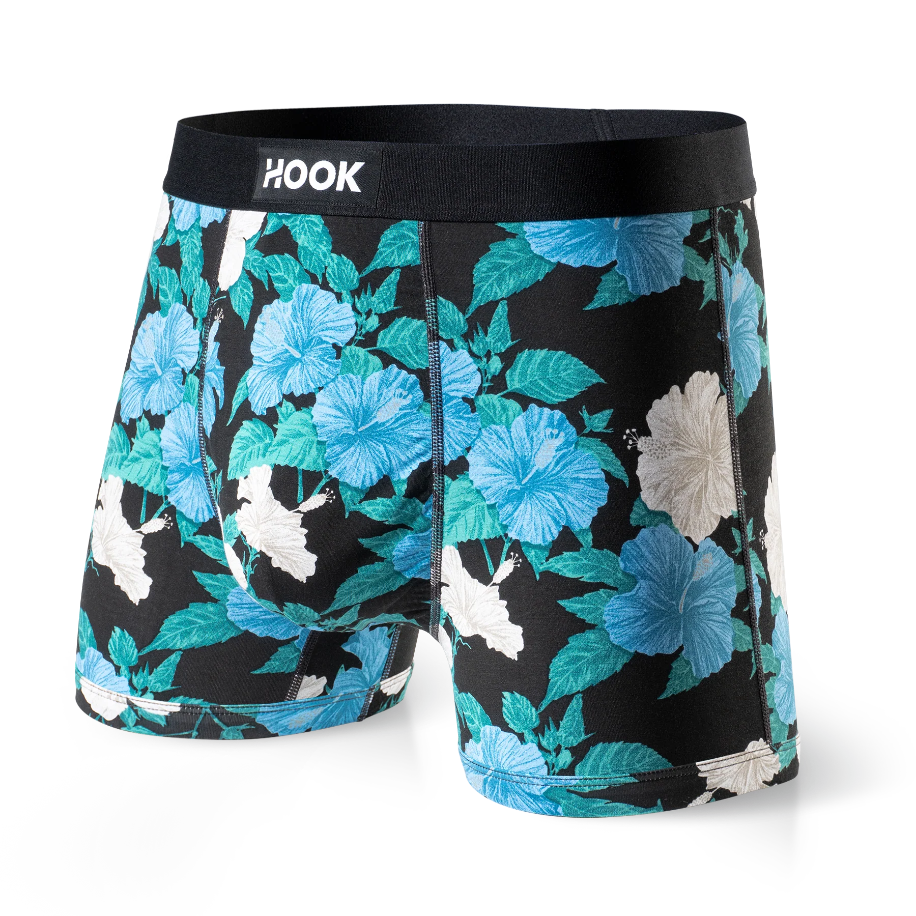 5 boxers courts Max : 1X Noir, 1X Pigeon, 1X Bleu Urbain , 1X Aloha et 1X Cowboy
