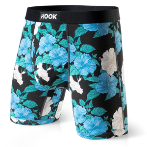 5 boxers Max : 1X Noir, 1X Bleu Marin, 1X Charcoal, 1X Aloha et 1X Cowboy