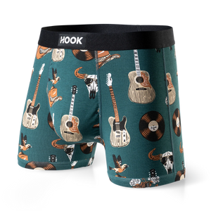 5 boxers courts Max : 1X Noir, 1X Bleu Marin, 1X Charcoal, 1X Aloha et 1X Cowboy