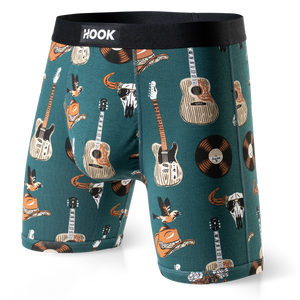 5 boxers Max : 1X Noir, 1X Bleu Marin, 1X Charcoal, 1X Aloha et 1X Cowboy