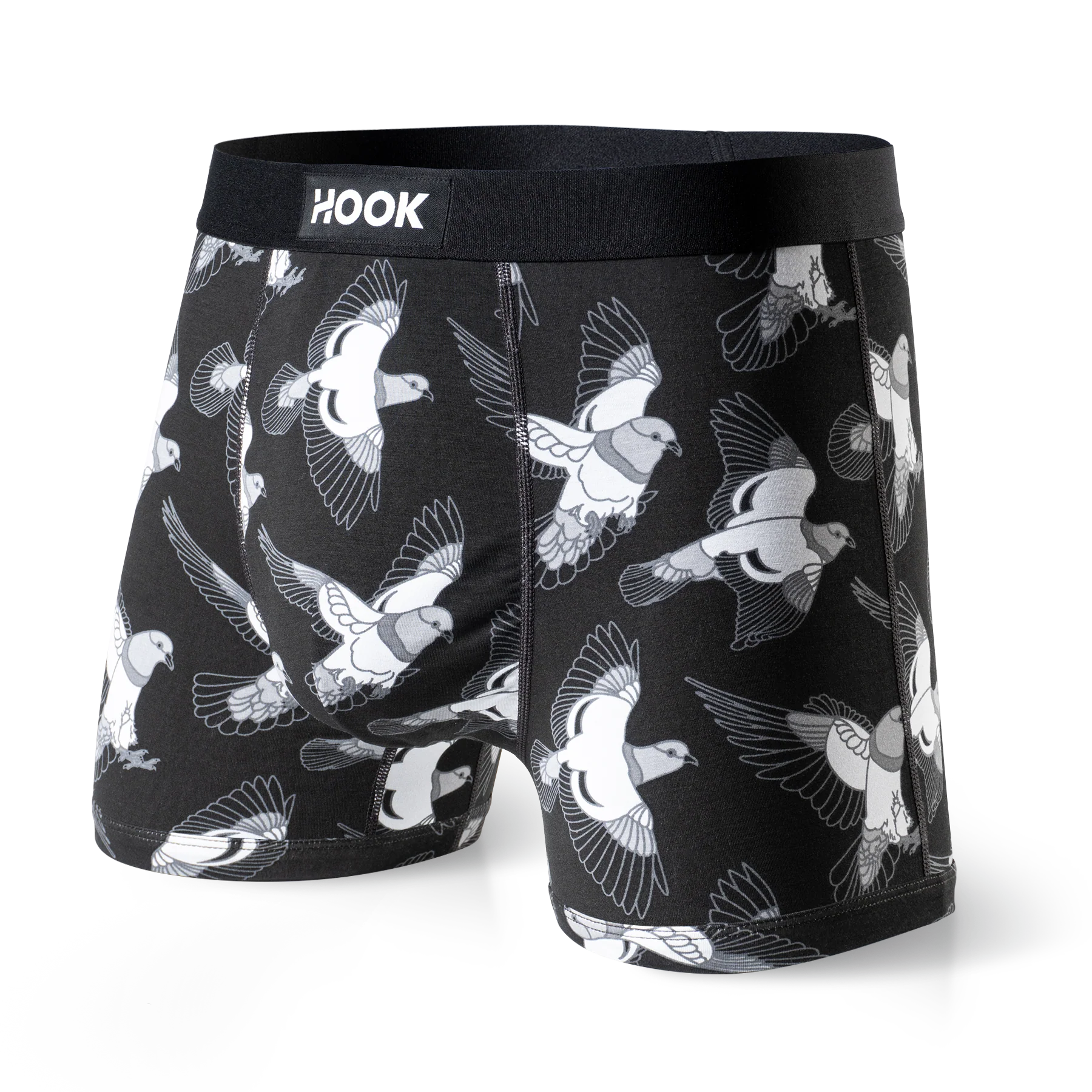 5 boxers courts Max : 1X Noir, 1X Pigeon, 1X Bleu Urbain , 1X Aloha et 1X Cowboy