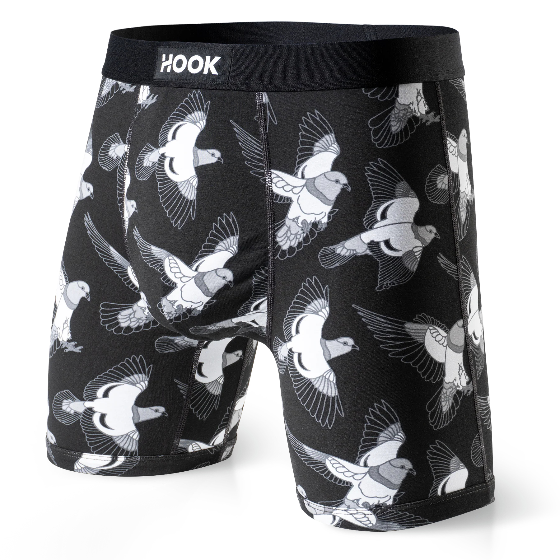 5 boxers Max : 1X Noir, 1X Pigeon, 1X Bleu Urbain , 1X Aloha et 1X Cowboy
