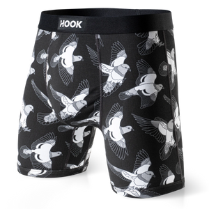 5 boxers Max : 1X Noir, 1X Pigeon, 1X Bleu Urbain , 1X Aloha et 1X Cowboy