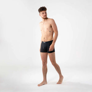 5 boxers courts Max : 1X Noir, 1X Bleu Marin, 1X Charcoal, 1X Aloha et 1X Cowboy