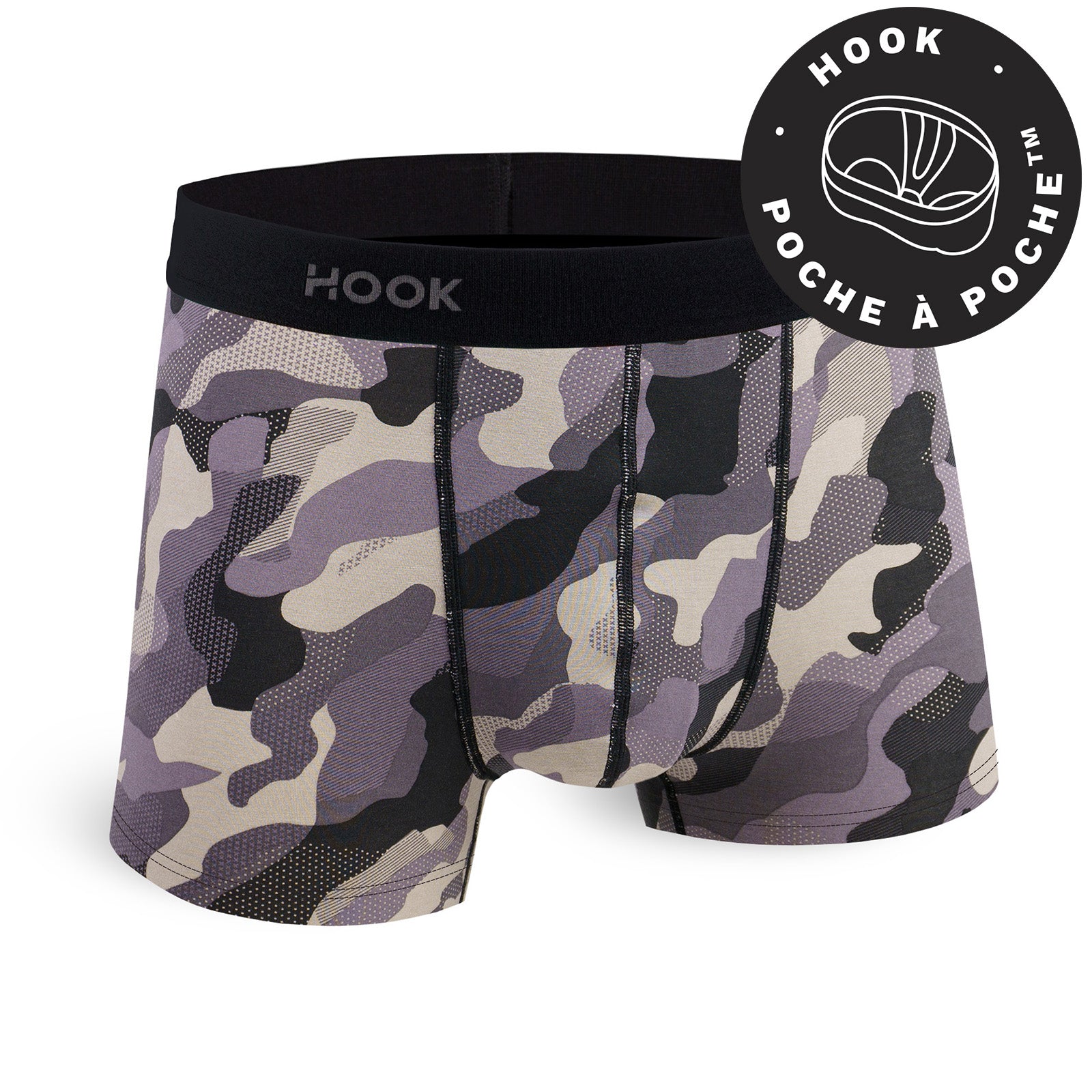 Boxer court Feel par Hook : pack de 10 boxers courts