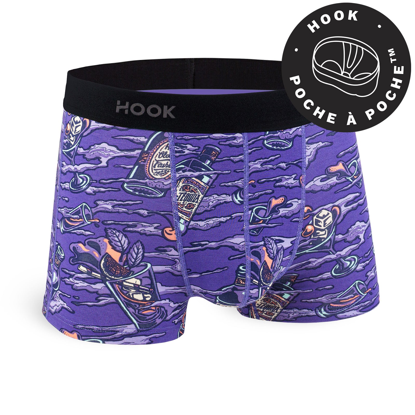 Boxer court Feel par Hook : pack de 10 boxers courts
