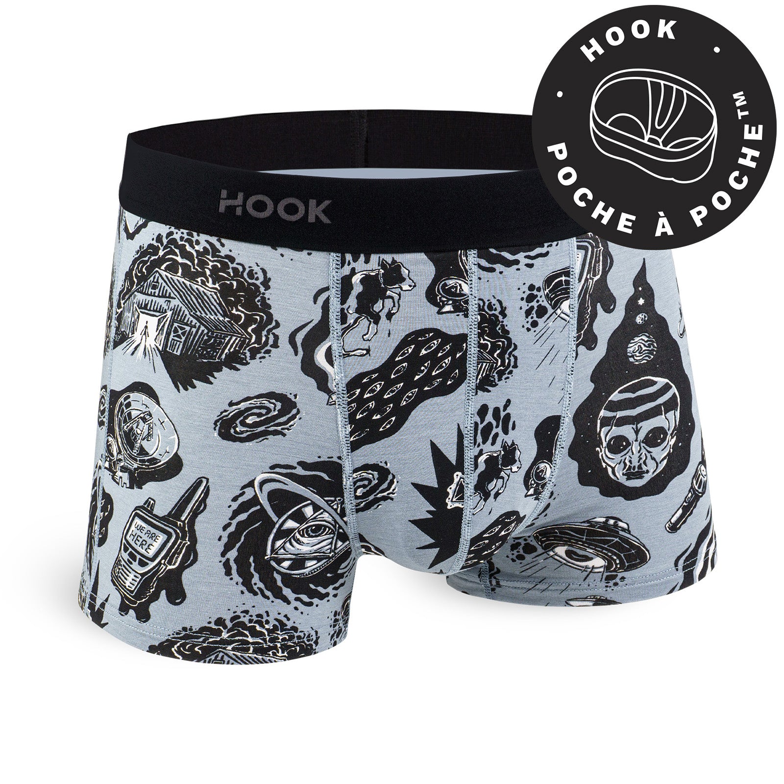 Boxer court Feel par Hook : pack de 10 boxers courts