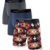 3 boxers Max : 1X bleu marine, 1X charoal et 1 aztek rouge