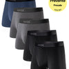 5 Max short boxers: 1X Blue, 2X Charcoal, and 2X Black