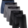 5 Max boxers: 1x blue, 2x charcoal, 2x black