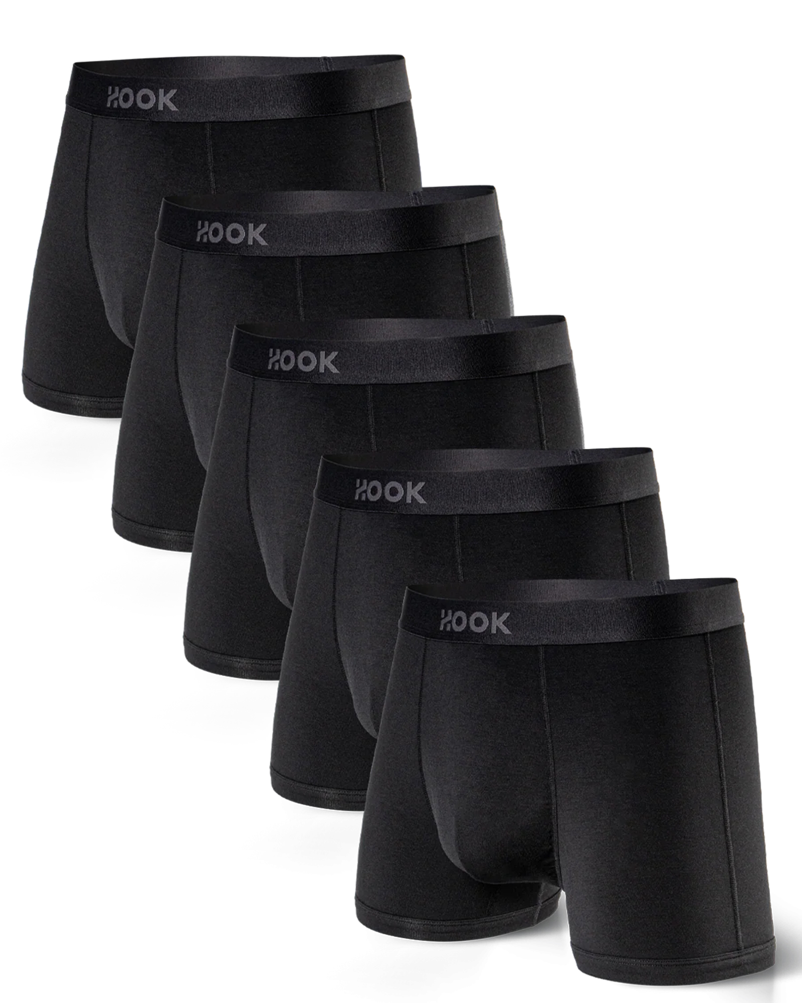 5 boxers courts Max+ -3,5 po : 5X Noir