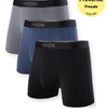 3 Boxer Briefs Max Premium – 3.5 in.: Black, Navy, Charcoal