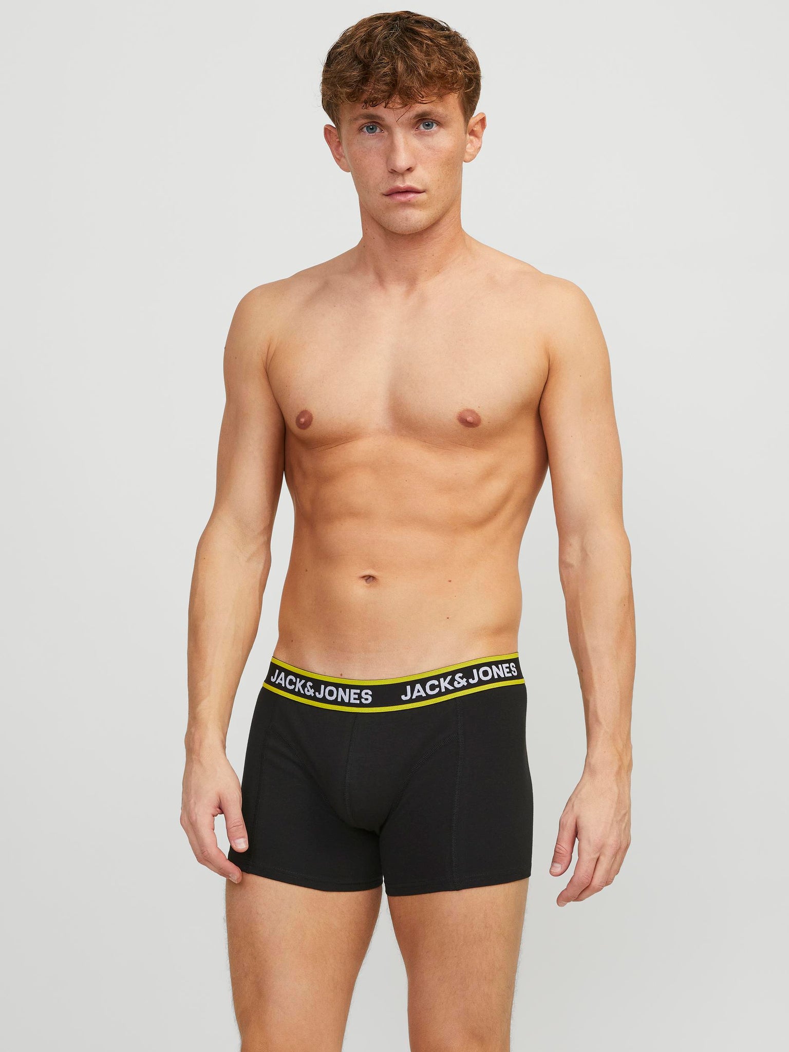 Boxer court Jack & Jones PINK Jaune