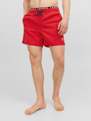 Maillot de bain Jack & Jones Fiji DB WB True Red